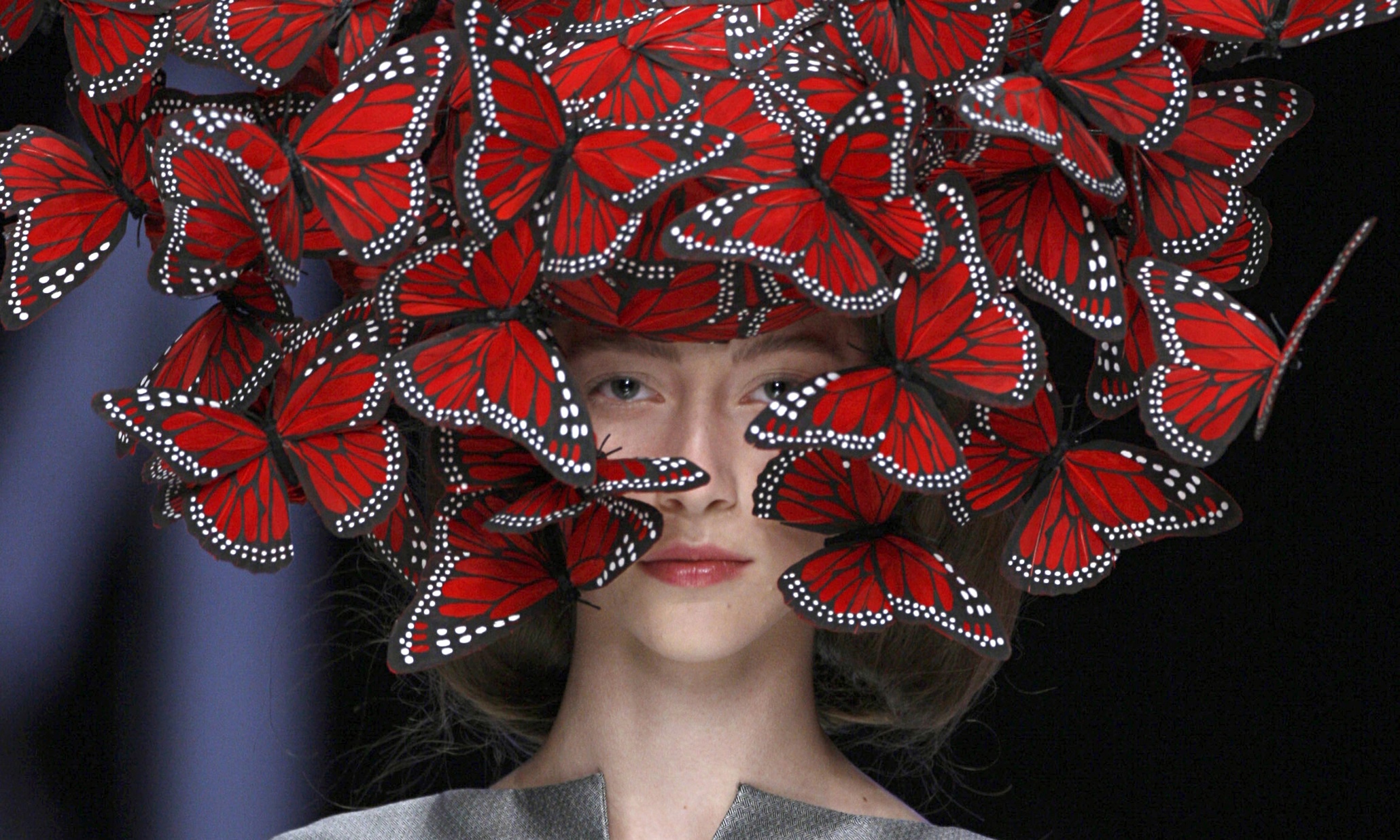 McQueen butterfly headdress